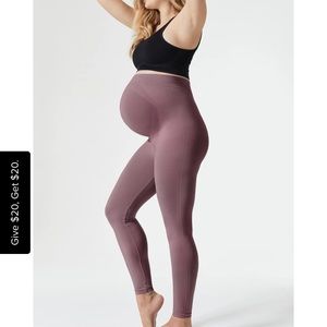 BLANQI Everyday Maternity Belly Support Leggings - Soft Fawn / Medium